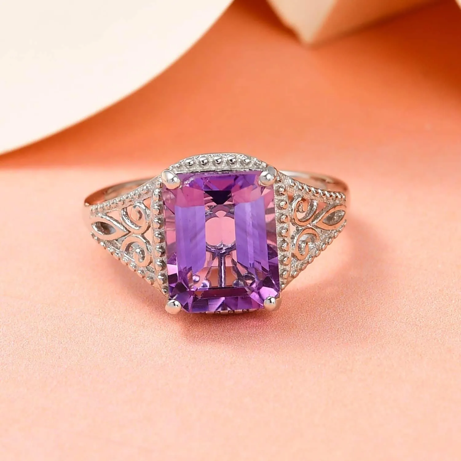 Shop LC Ring for Women Platinum Plated 925 Sterling Silver Birthday Gifts for Women
