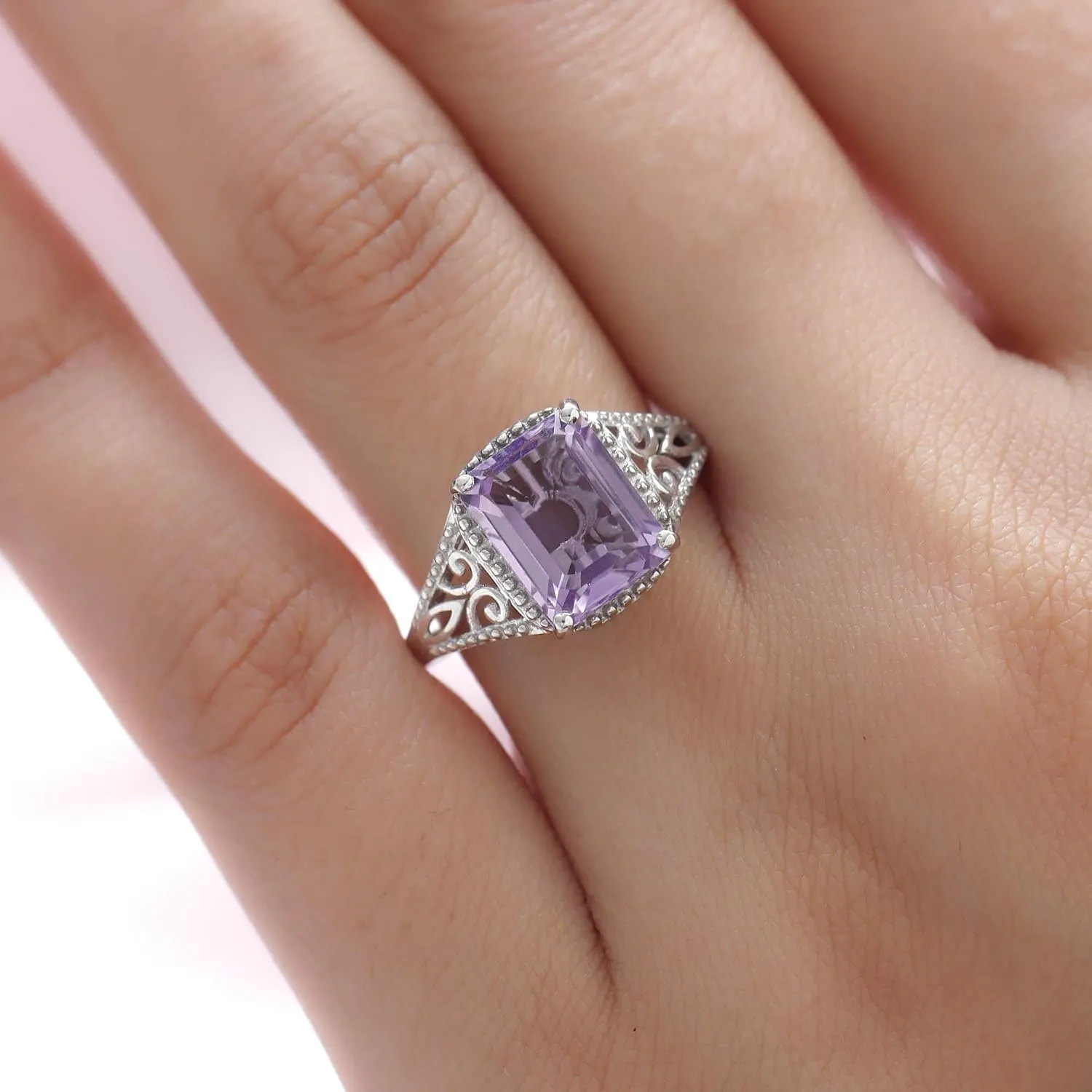 Shop LC Ring for Women Platinum Plated 925 Sterling Silver Birthday Gifts for Women