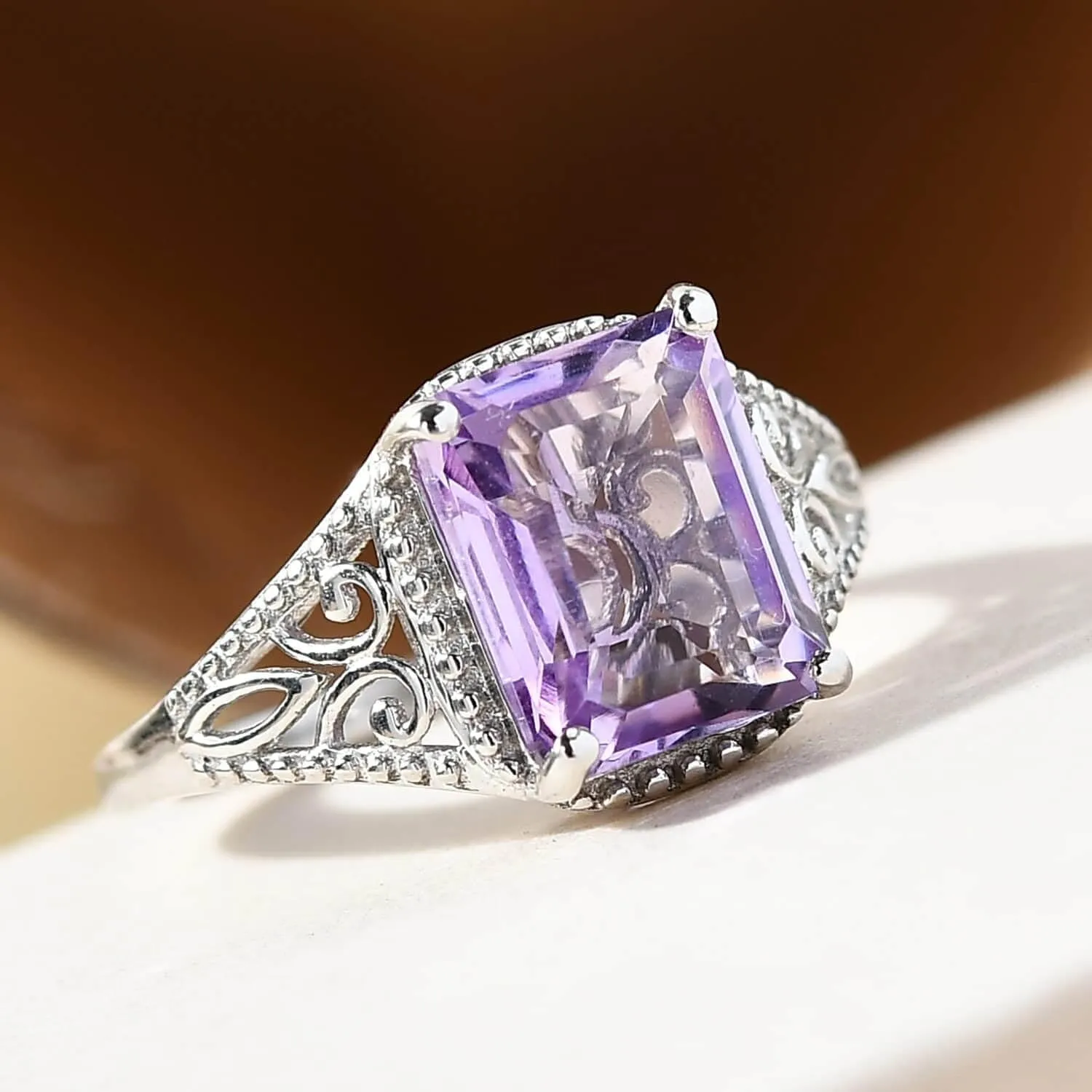 Shop LC Ring for Women Platinum Plated 925 Sterling Silver Birthday Gifts for Women