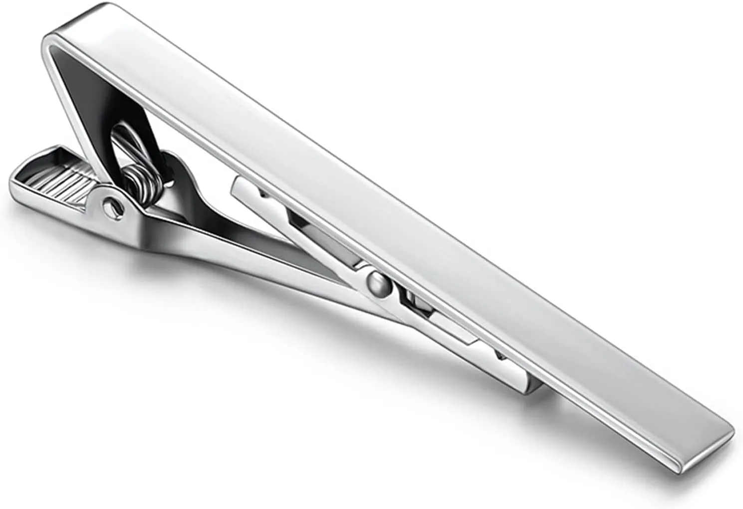 Silver Tie Clip for Wedding Anniversary Business Meeting Best Gifts,Tie ClipsJewelry