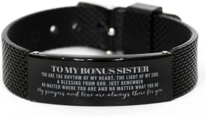 Sister Shark Mesh Bracelet Gifts Sister My Prayers and Love are Always There for You. Sister Birthday Idea. Sister Inspirational Movitional Gifts