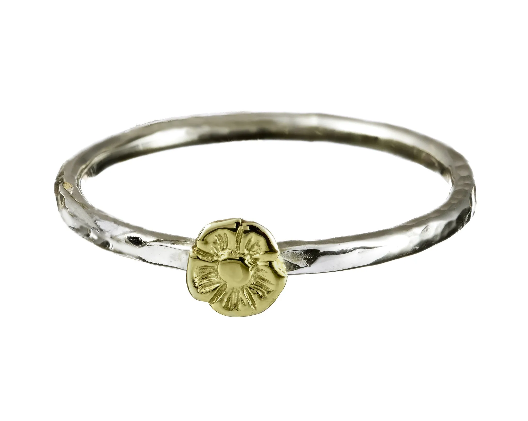 Stacking Rings with Gold Celtic Symbols