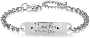 Stainless Steel Friendship Bracelets for Best Friends/Sisters/Couples - Inspirational Gift to Celebrate Your Bond
