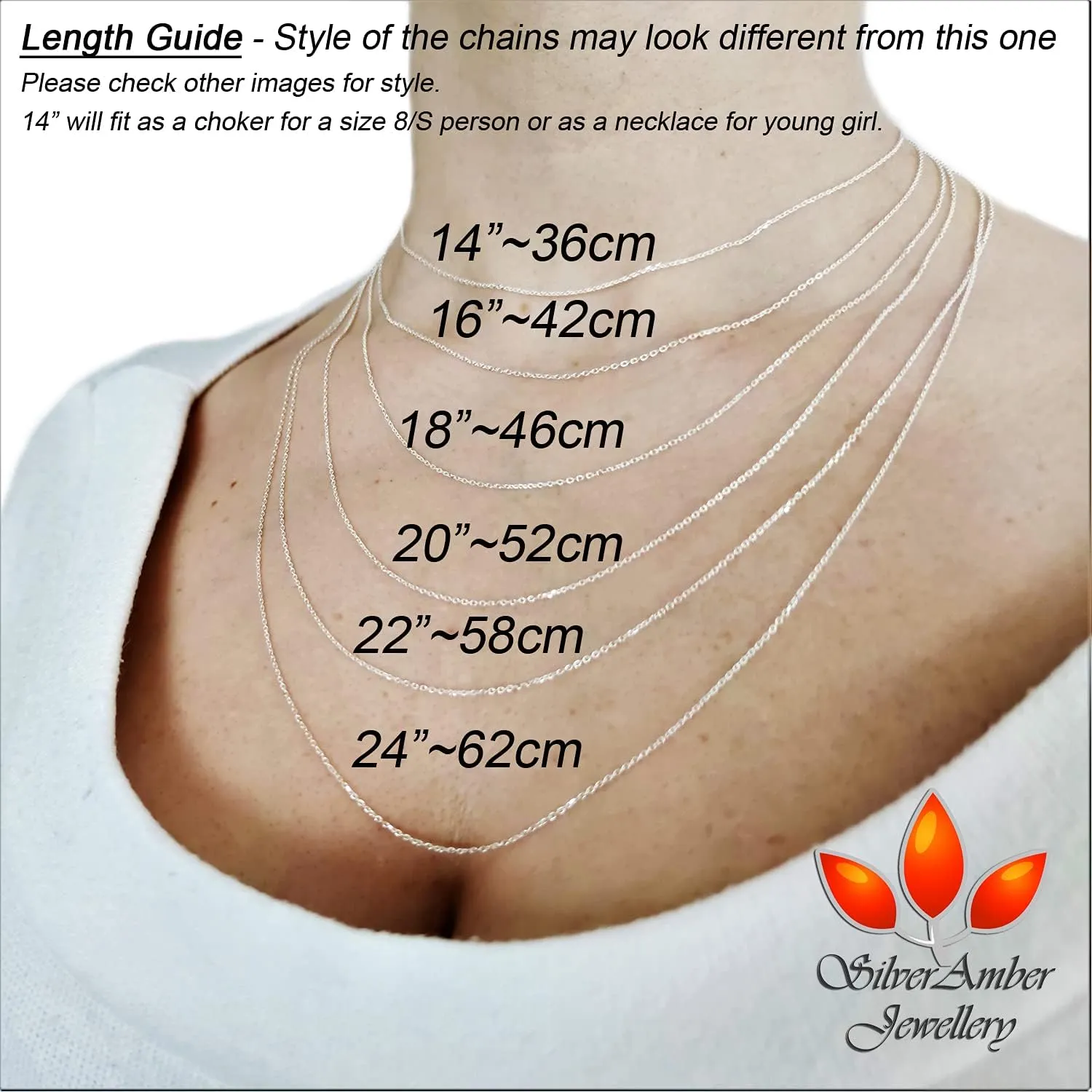 Sterling Silver 14" 16" 18" 20" 24" 28" 32" 36" 40" Inch 1.1 mm Delicate Italian Diamond Cut Curb Chain Necklace