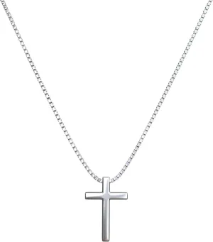 Sterling Silver Cross Pendant Necklace : Tiny Delicate Jewelry for Women- Ideal Gift for Special Occasions - Beautiful Clothing Accessory