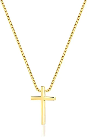 Sterling Silver Cross Pendant Necklace : Tiny Delicate Jewelry for Women- Ideal Gift for Special Occasions - Beautiful Clothing Accessory