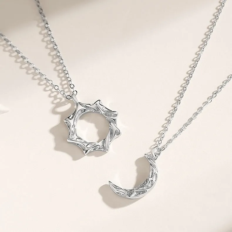 Sun and Moon Couple Necklaces Jewelry Set