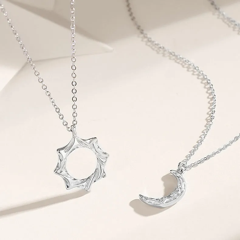 Sun and Moon Couple Necklaces Jewelry Set