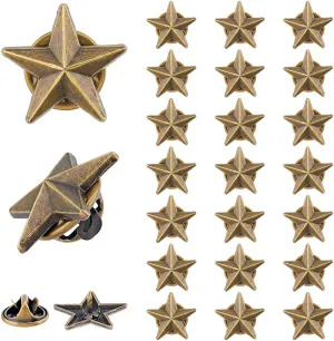 SUPERFINDINGS Alloy Star Badge Lapel Pin Brooches Military Award Pins July Memorial Day Stars for Backpack Clothes