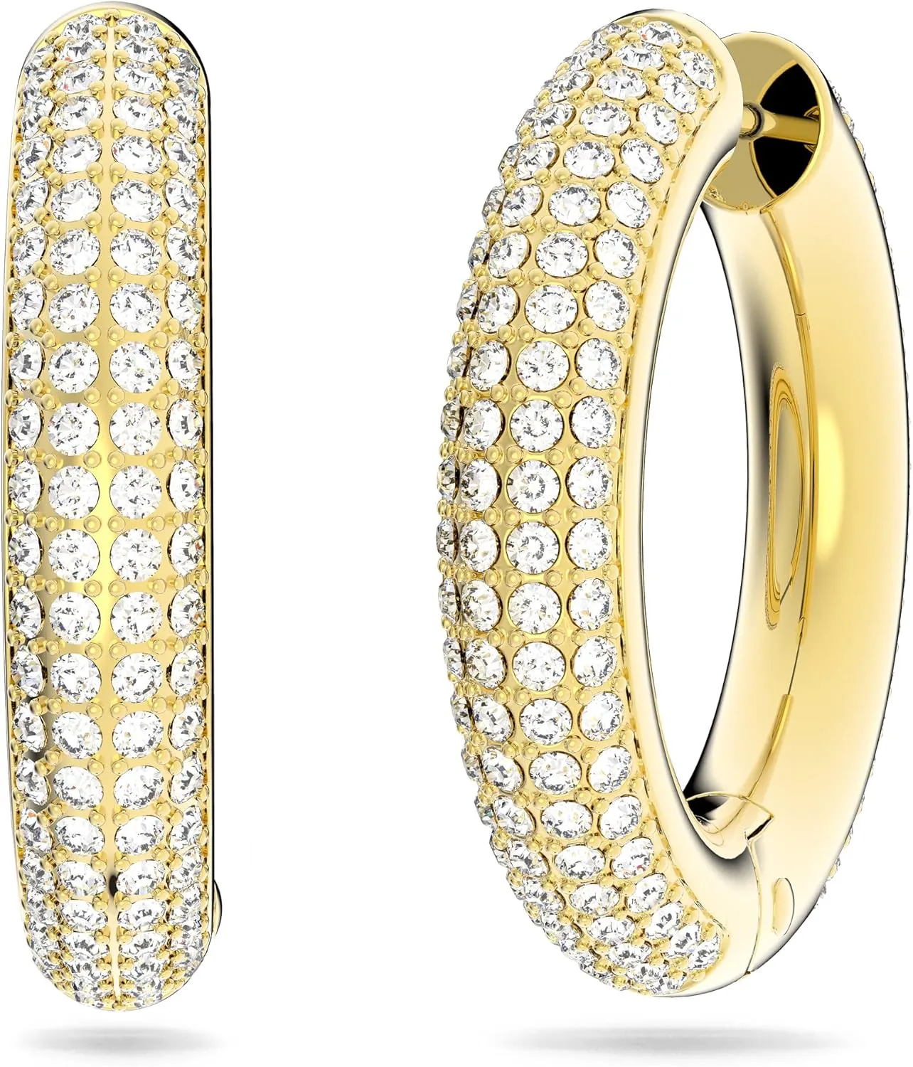 Swarovski Dextera Crystal Pav Hoop Earrings Jewelry Collection