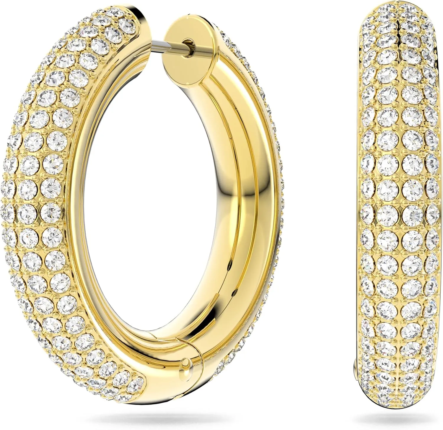 Swarovski Dextera Crystal Pav Hoop Earrings Jewelry Collection