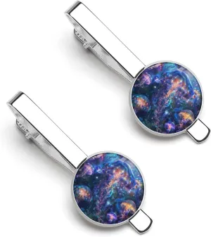 Swimming Glowing Jellyfish Tie Clips for Men Stylish Neck Tie Bar Ideal Gift for Anniversary Wedding Business