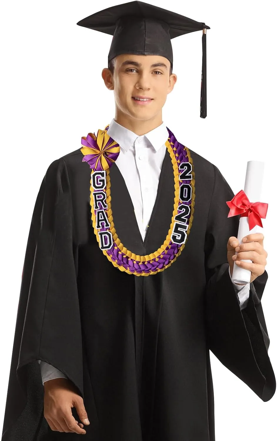 TFTAFAN Graduation Leis Grad 2025 money lei Graduation Leis Graduation Necklace Braided Necklaces For High School College Graduation DIY Decors Party Supplies