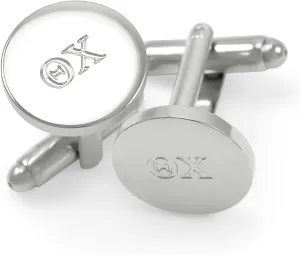 Theta Chi Fraternity Circular Cuff Links/Professional Dresswear Accessories