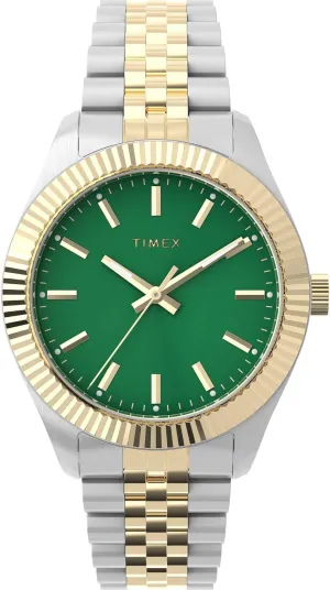 Timex Women's imex Legacy 36mm Watch - Two-Tone Bracelet Green Dial Gold-Tone Case