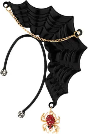 Toyvian Non-piercing Ear Cuff Elf Wings Clip Earrings Delicate Gothic Design Ear Jewelry for Halloween