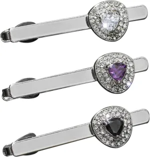 Unique Mens Tie Tacks Bling Clip for Dress Collar Pin Fashion Jewelry Men's Accessories