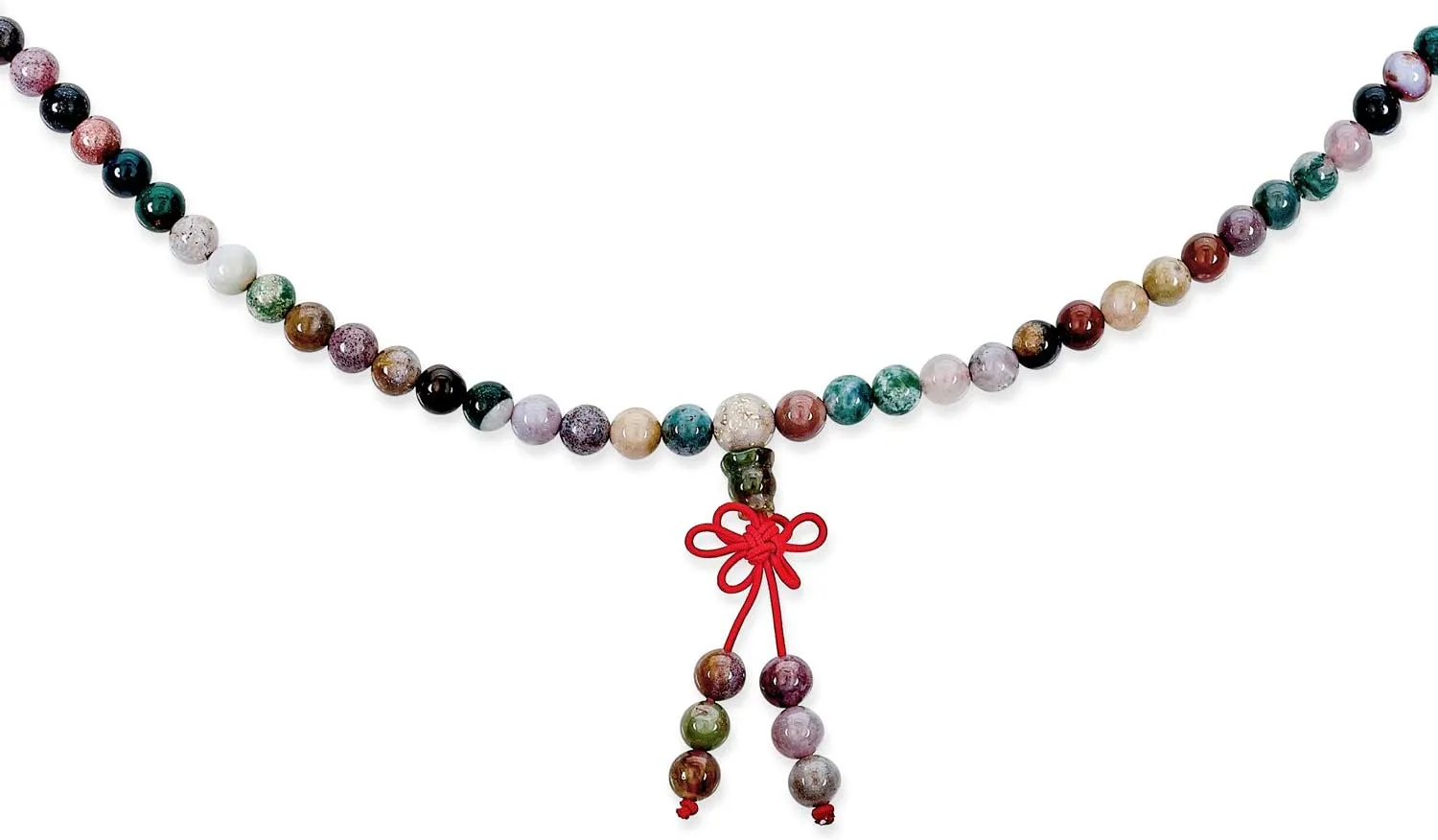 Unisex Brown Earth Gemstone Natural Carnelian Red Buddhist Mala Prayer Bead Long Natural Strands Beads for Meditation Prayer Yoga Rosary Necklace For Men For Women Stacking Wrap Stretch Bracelet
