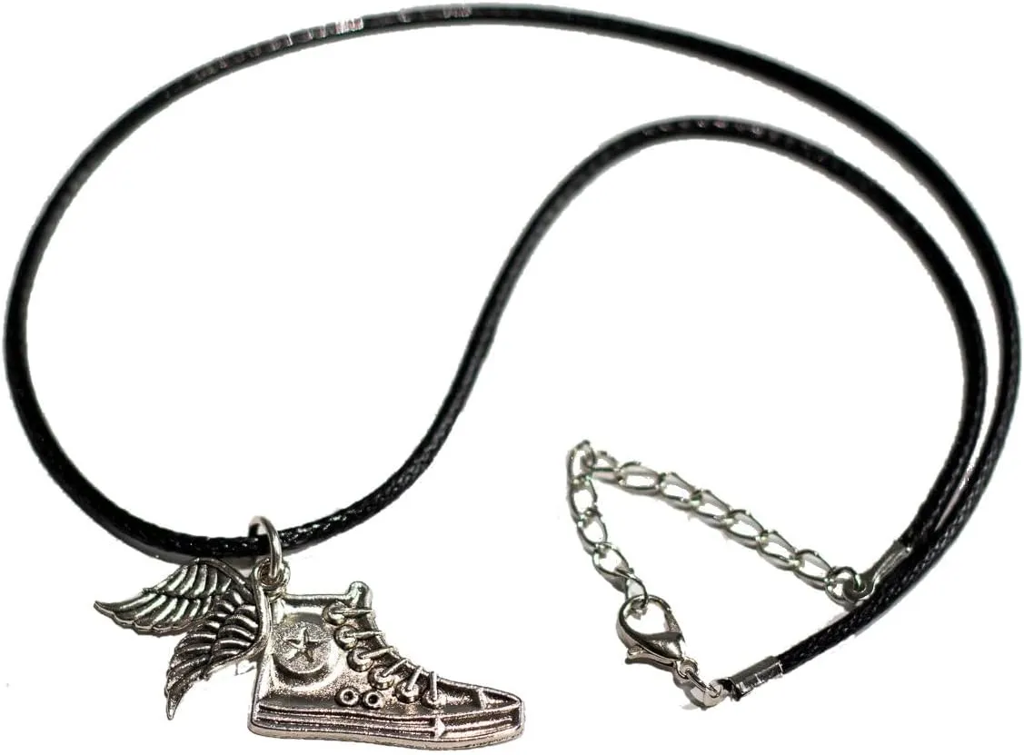 Unleash Your Inner Demigod with The Hermes Winged Shoes Necklace: The Ultimate Percy Jacksons Trendy Collectible & Gift | Stylish Fan Merchandise