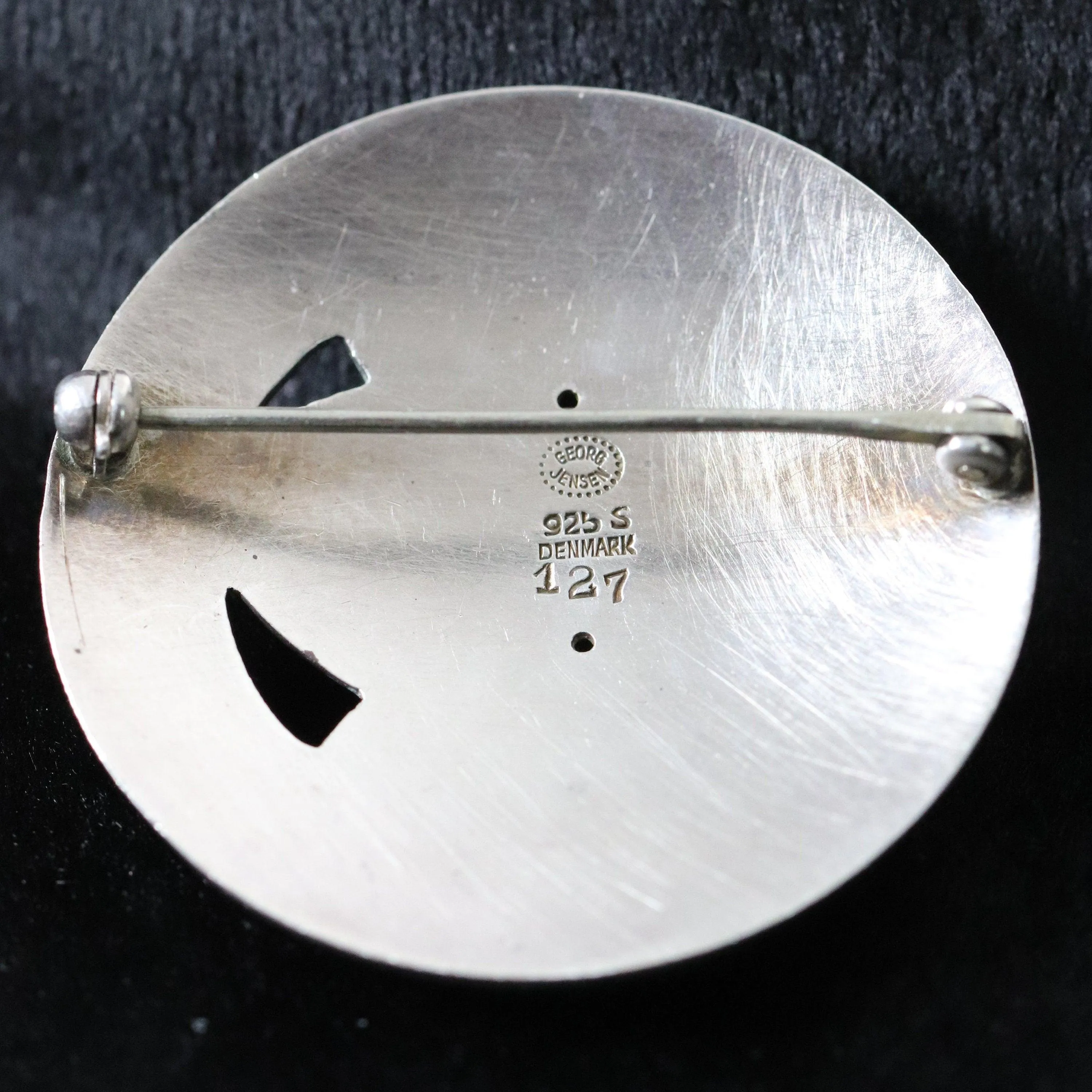 Vintage Georg Jensen Jewelry | Art Deco Foral Foliat Brooch 127