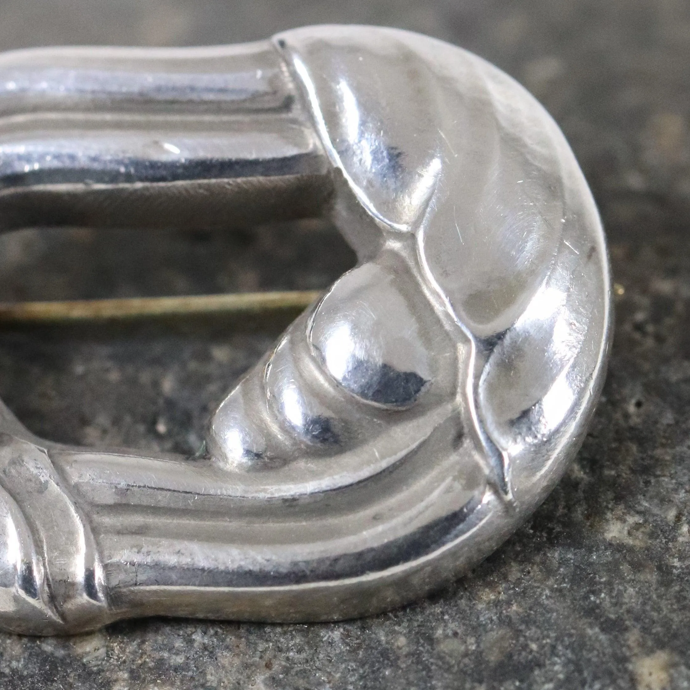 Vintage Georg Jensen Jewelry | Petite Art Nouveau Grape Foliage Brooch 32