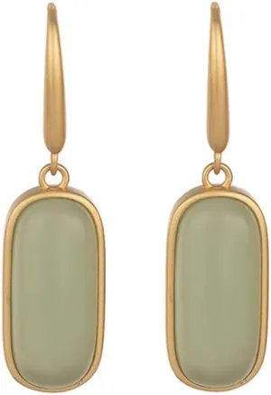 Vintage Jade Faux Dangle Earring for Women Classical Cheongsam Dress Accessories Dainty Drop Charm Hanging Hook Wedding Earring Chinese Style Elegant Gift Engagement Christmas Valentine's Day