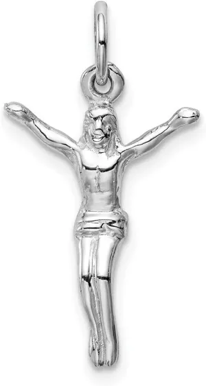 Whimsical Charms Collection Enchanted Elegance Charms Collection 14k White Gold Jesus Charm Pendant for Women 0.8g Design-XZX888-2003