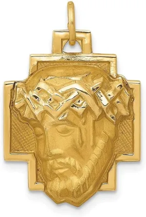 Whimsical Charms Collection Enchanted Elegance Charms Collection 14k Yellow Gold Jesus Charm Pendant For Womens Mens 1.31g Design-XZX888-26242