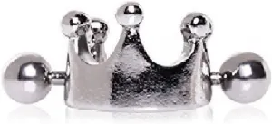 WildKlass Crown Cartilage Tragus Ear Cuff 316L Surgical Steel