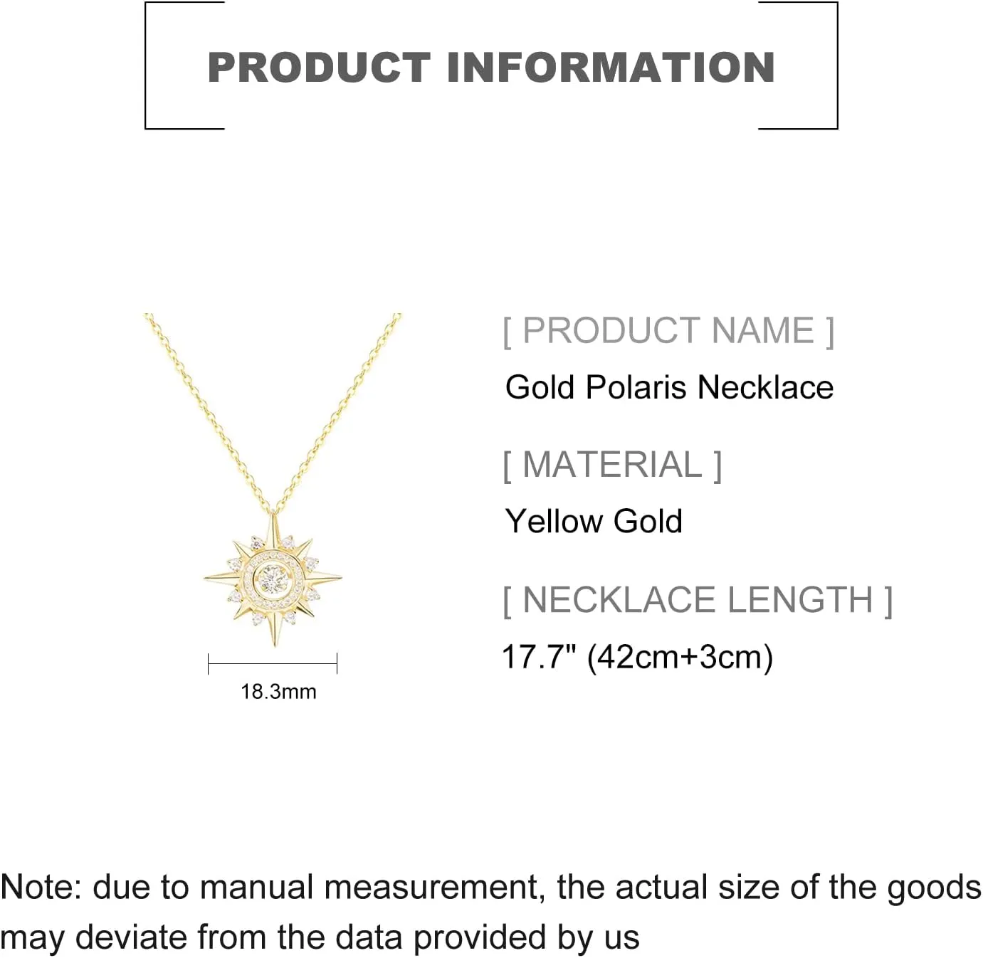 Women's 14K Gold Moissanite Polaris Necklace, Celestial Starry Sky Inspired Pendant, Stylish Fashion Jewelry Gift for Her