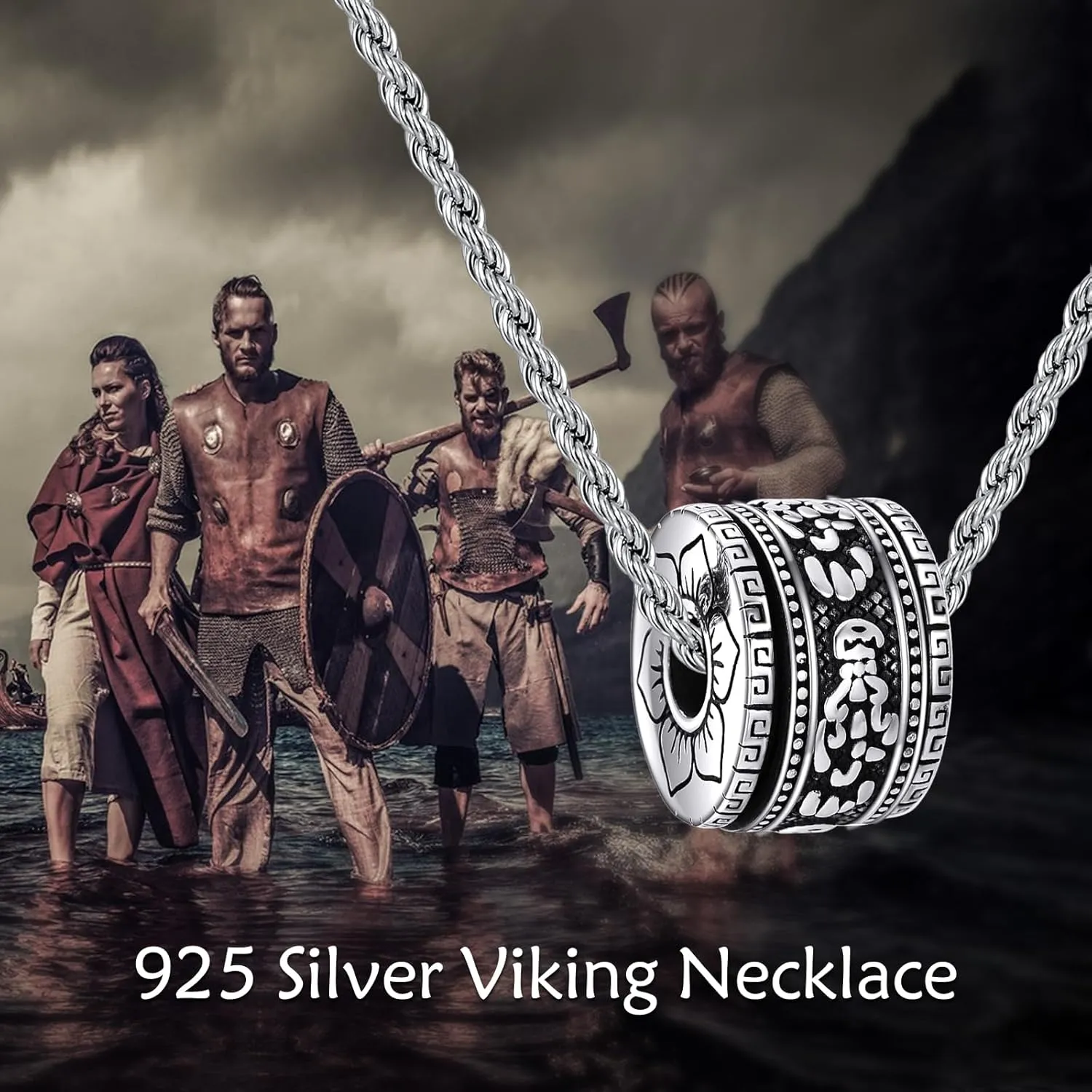 YAFEINI Sterling Silver St Michael Santa Muerte Saint Jude Virgin Mary Medallion Pendant Necklaces Buddha Necklace Amulet Talisman Luck Buddhist Jewelry Gifts for Men Women