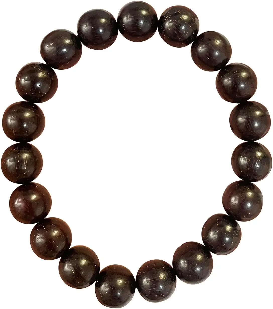 Zhetwour Prayer Bucket Bead Bracelets for Men and Women Buddhist Mala Natural Wood Beaded Tibetan Buddha with Separating Beads for Meditation
