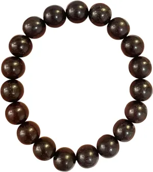 Zhetwour Prayer Bucket Bead Bracelets for Men and Women Buddhist Mala Natural Wood Beaded Tibetan Buddha with Separating Beads for Meditation