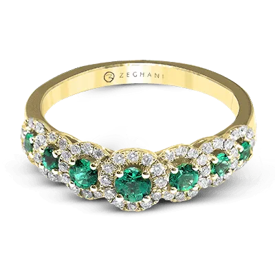 ZR1150 Color Ring in 14k Gold with Diamonds