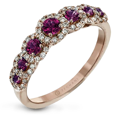 ZR1150 Color Ring in 14k Gold with Diamonds