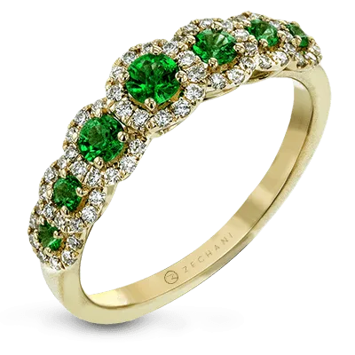ZR1150 Color Ring in 14k Gold with Diamonds
