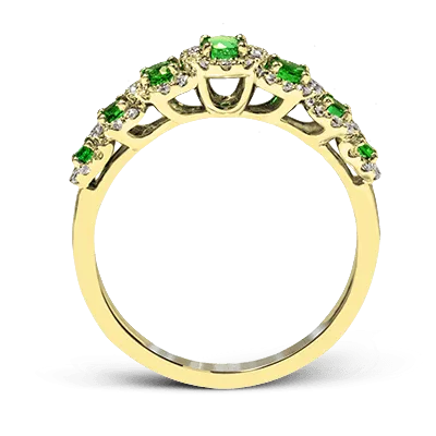 ZR1150 Color Ring in 14k Gold with Diamonds