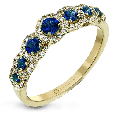 ZR1150 Color Ring in 14k Gold with Diamonds
